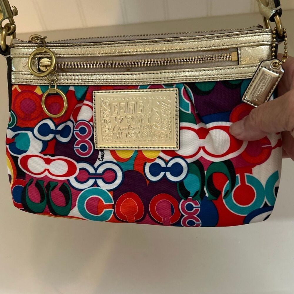 COACH POPPY Graffiti Crossbody Bag